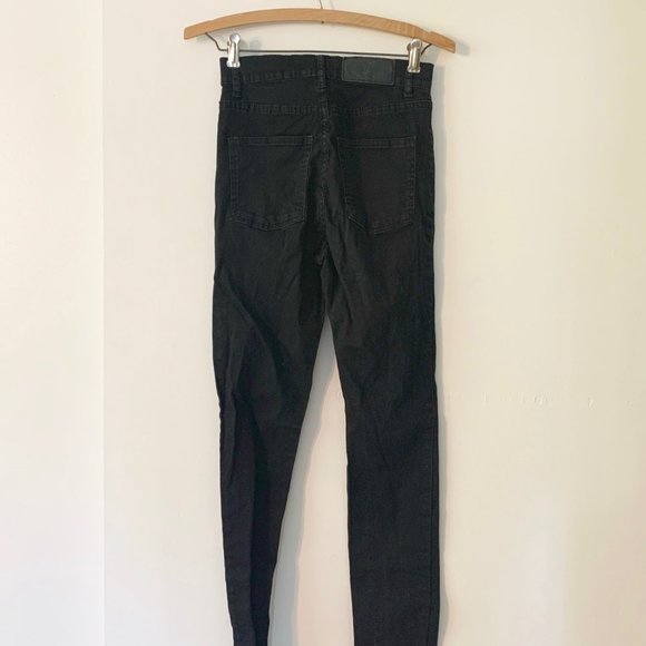 Cheap Monday High Waisted Black Skinny Jeans Size 27 - Picture 2 of 3